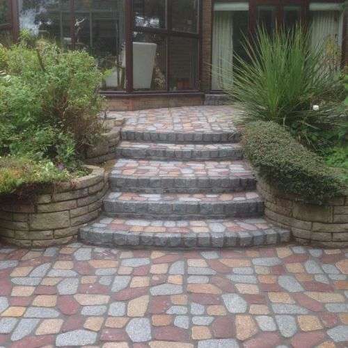 patio blocked paved and designed